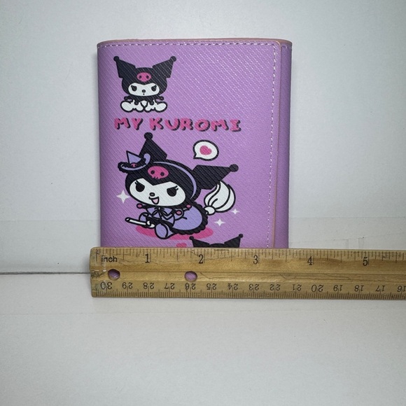 Sanrio Purple Kuromi Tri-fold Wallet NWOT - Picture 3 of 10